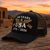 250 Years USA 1776-2026 Eagle Embroidered Trucker Hat HO82 902886