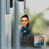 Custom Cartoon Photo Acrylic Keychain Decor Gift For Family CH07 895782