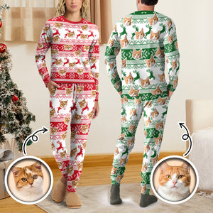 Custom Photo Christmas Cat Sleepwear Xmas Fun HO82 900150