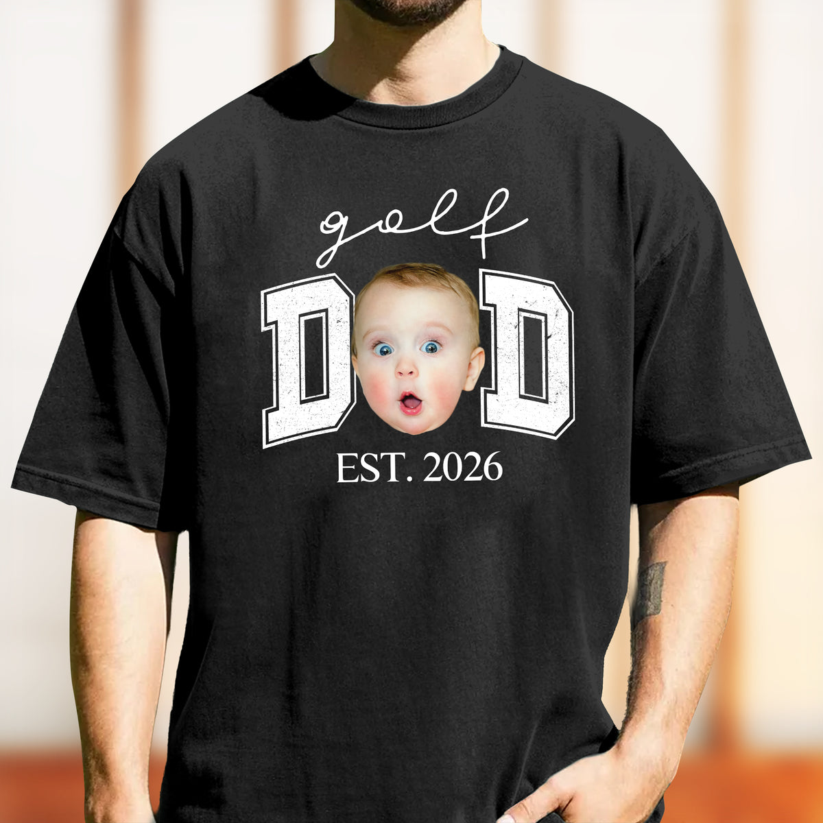 Custom Photo Golf Dad Dark Shirt - Personalized Father’s Day Gift TH10 169841