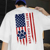 Custom Name Best Dog Dad, Dog Mom Ever American Flag Back Bright Shirt TH10 169833