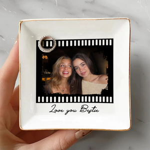 Custom Bestie Film Photo Jewelry Dish For Best Friends CH07 899894