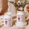 God Says I Am Personalized Name Initial Bible Toile De Jouy Vase LM32 895367