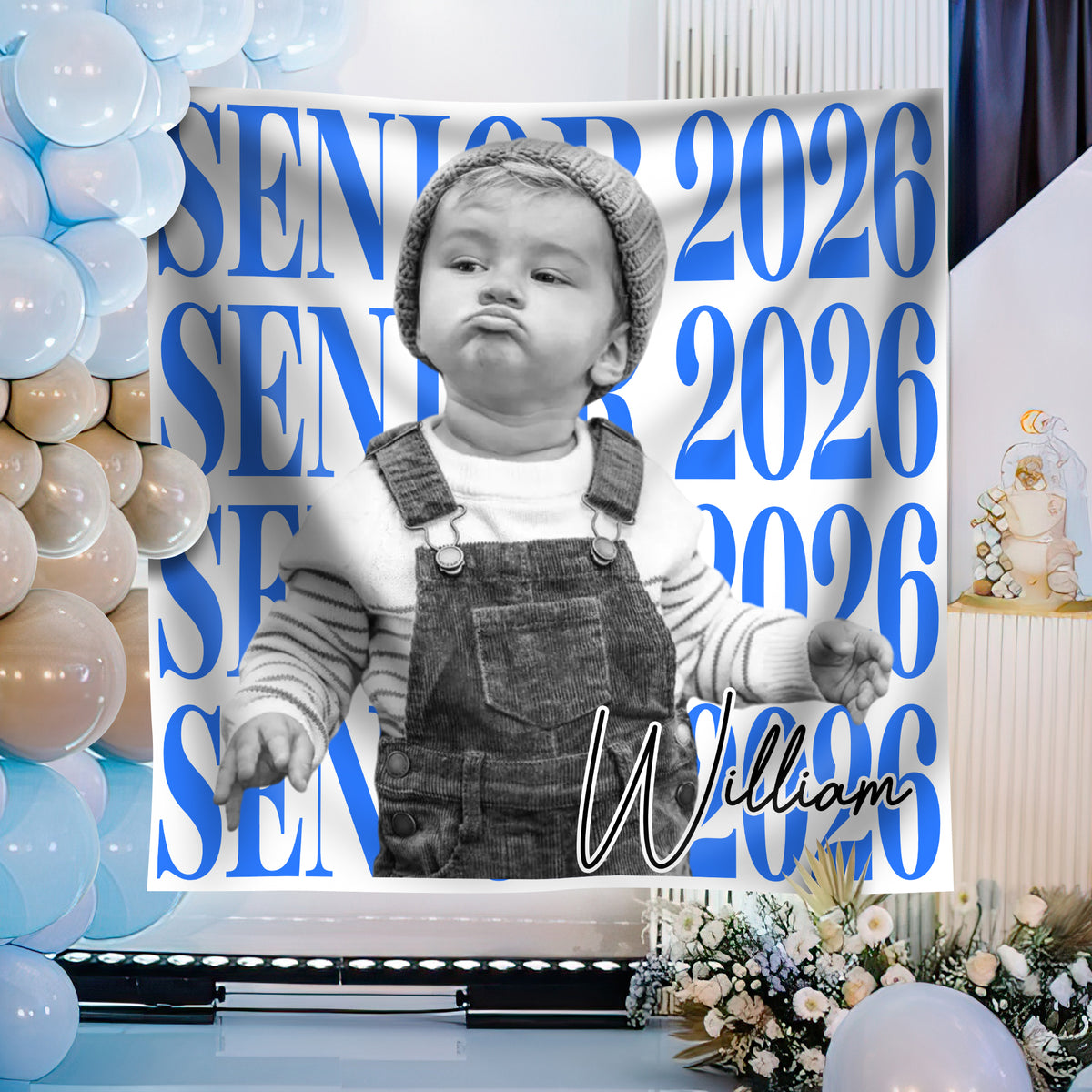 Custom Photo Senior 2026 Backdrop Graduation Party Decor TH10 169735