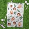 Custom Photo Best Dad By Par Golf Towel - Funny Gift for Dad, Husband, Golfer LM32 899975