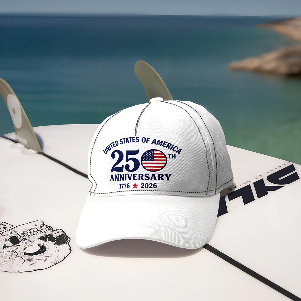 250th Anniversary 1776-2026 Patriotic USA AOP Cap TH10 170217