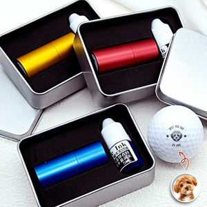 Custom Photo Best Dog Dad, Cat Dad By Par Golf Ball Stamp Box Gift for Golfer HA75 898520
