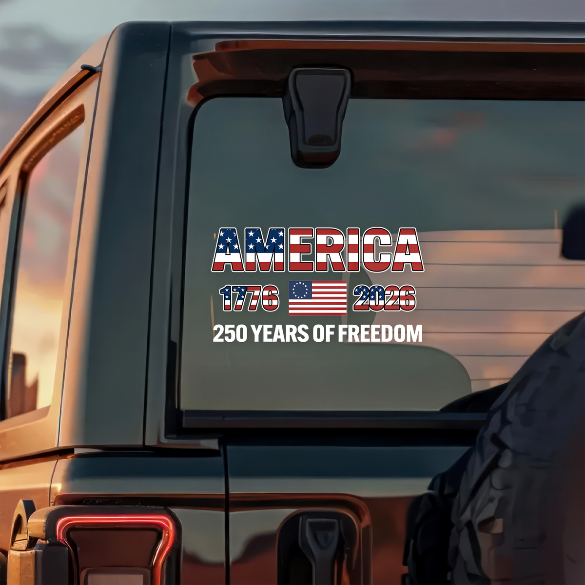 America 1776-2026 250 Years Of Freedom Car Window Decal Sticker HA75 898764