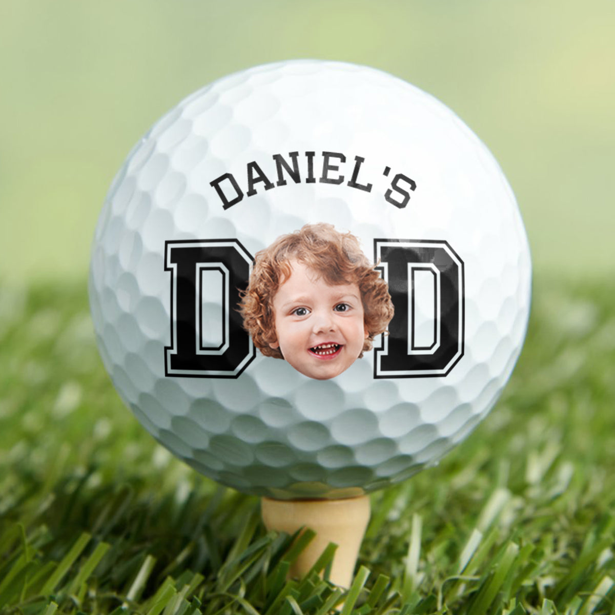 Custom Kid Photo Golf Ball Gift For Mom & Dad HA75 921338