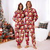 Custom Human Face Photo With Colorful Christmas Lights Onesie Pajamas HO82 900188