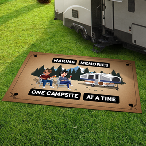 Personalized The Best Memories Are Made Camping Patio Mat TH10 894147