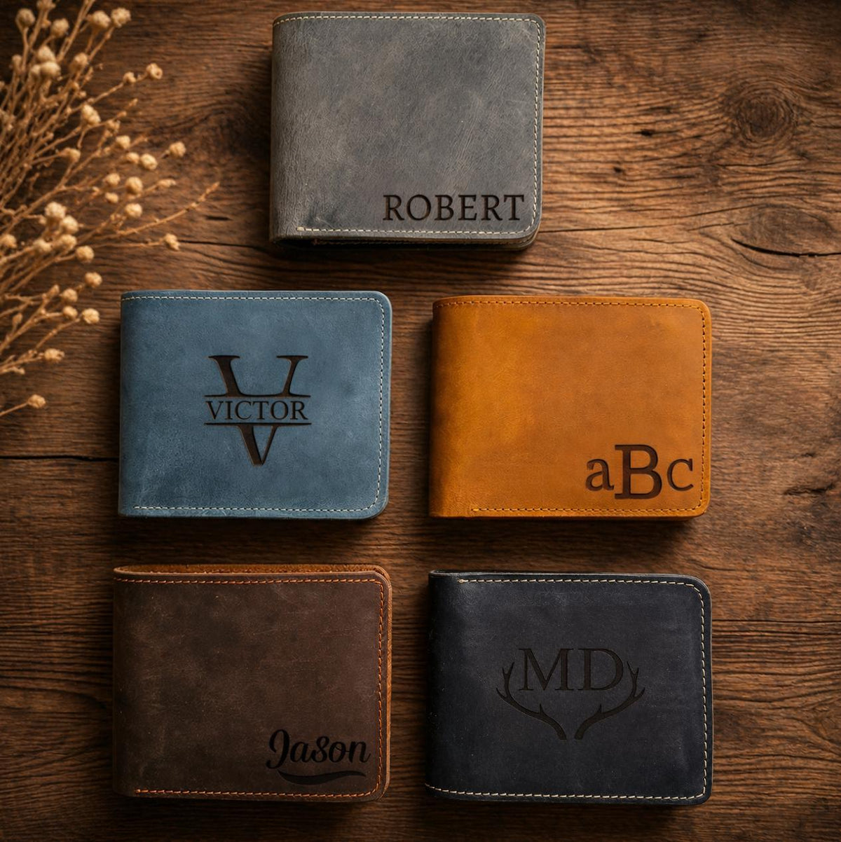 Personalized The Best Dad Ever Leather Wallet Engraving Father's Day Gift For Dad, Grandpa, Husband LM32 668899