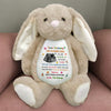 Custom Baby Bump Photo - Personalized This Mother's Day I'll Be Snuggled Up In Your Tummy Bunny Plush CH07 895308