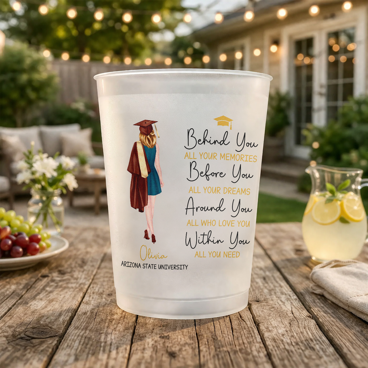 Personalized Behind You All Memories Graduation Cups For Party HO82 902178