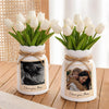 Custom Photo Vintage Retro 90s Gift for Mom Flower Ceramic Vase LM32 899723
