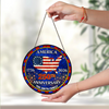 Personalized Family Name America 250th Anniversary Stained Glass Suncatcher HO82 901500
