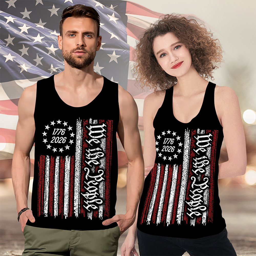 We The People 1776-2026 US Flag TankTop HA75 920994