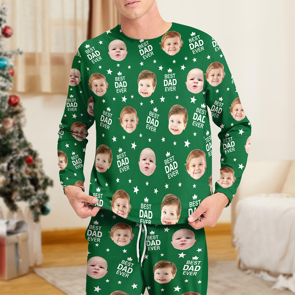 Custom Face Photo Best Mom Best Dad Ever Sleepwear CH07 899122