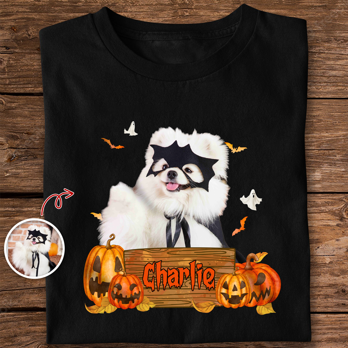 Custom Dog Cat Photo Halloween Witch Dark Shirt HO82 894996