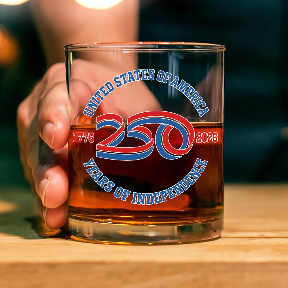 USA 250 Years Of Independence Whiskey Glass CH07 896768