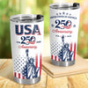 USA 250th Anniversary Patriotic Statue of Liberty Fat Tumbler HA75 921660