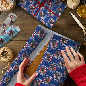 America 250Th Anniversary 1776-2026 Eagle Us Flag Wrapping Paper HO82 900612