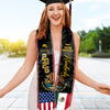 Custom Class of 2026 Mexican American Flag Graduation Stole TH10 898307