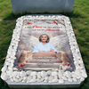 Custom Photo A Piece Of My Heart Lives In Heaven Memorial Grave Blanket LM32 893237