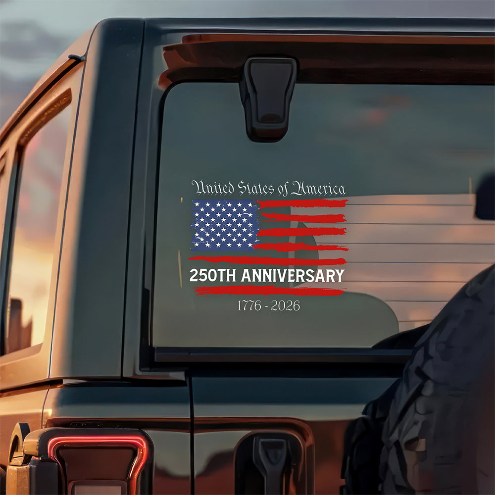 USA 250th Anniversary Car Window Decal Sticker TH10 898345