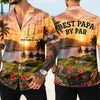 Custom Name Best Dad By Par Hawaii Shirt Personalized Gift for Golf Dad HO82 902514