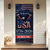 Custom Family Name Faith, Family & Freedom USA 1776-2026 Semiquincentennial Door Cover TH10 898447