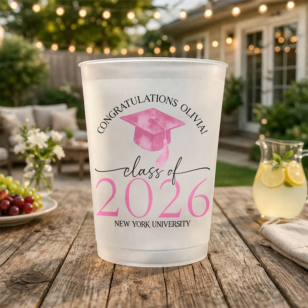 Custom Name Congratulations Class Of 2026 Graduation Party Cups TH10 169675