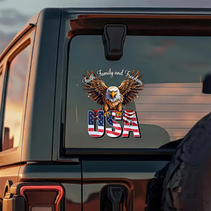 Faith, Family & Freedom America 250 Years Anniversary Car Window Decal Sticker CH07 895404