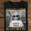 Personalized Vintage Photo Officially A Senior My Last First Day Dark Shirt HA75 922036