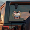 Patriotic Eagles Flag USA 250th Anniversary Car Window Decal Sticker LM32 899059