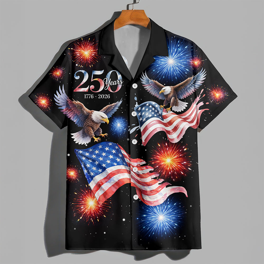 250 Years 1776 - 2026 Patriotic Eagle Hawaii Shirt HA75 920158