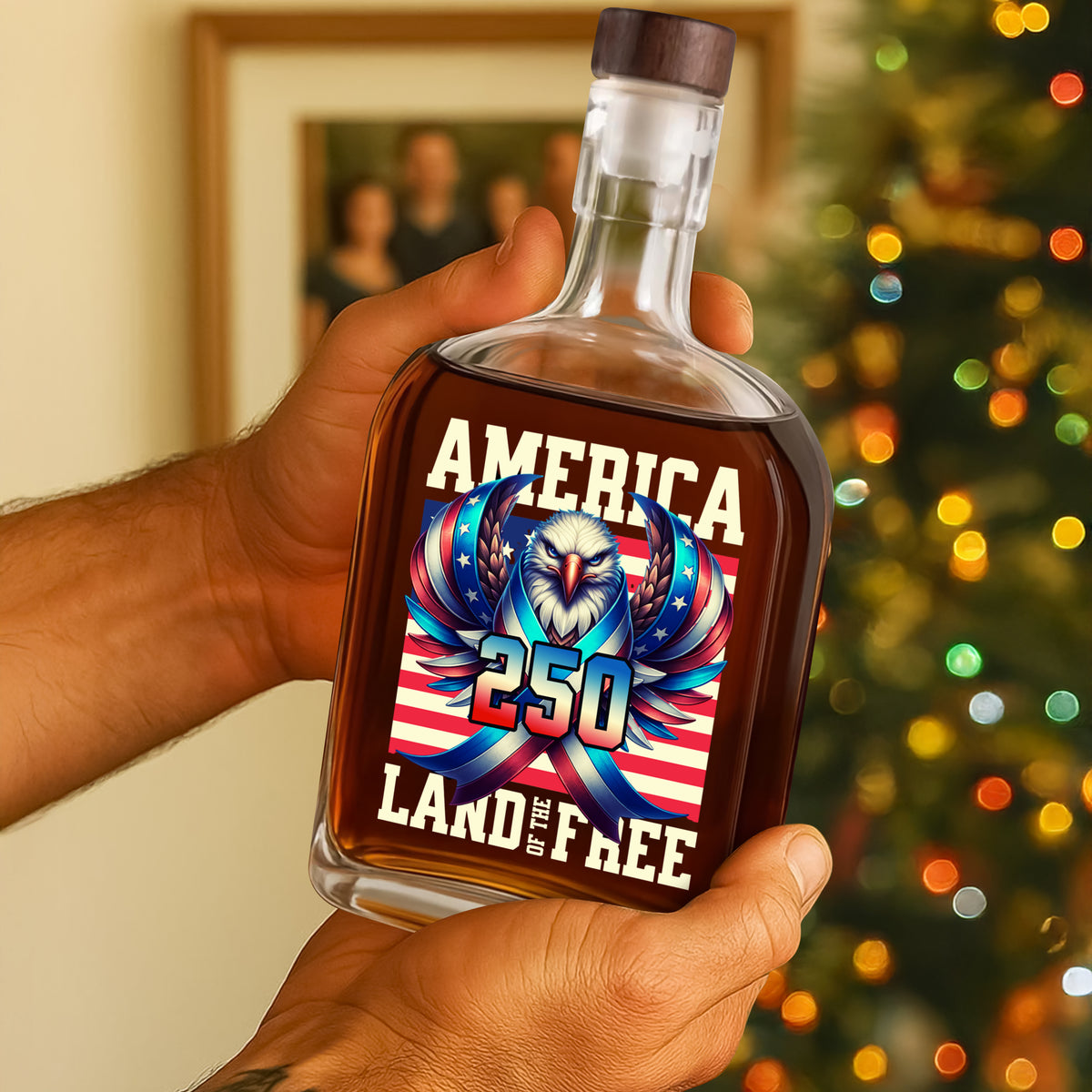 America 250 USA Freedom Liberty Whiskey Bottle HA75 897288