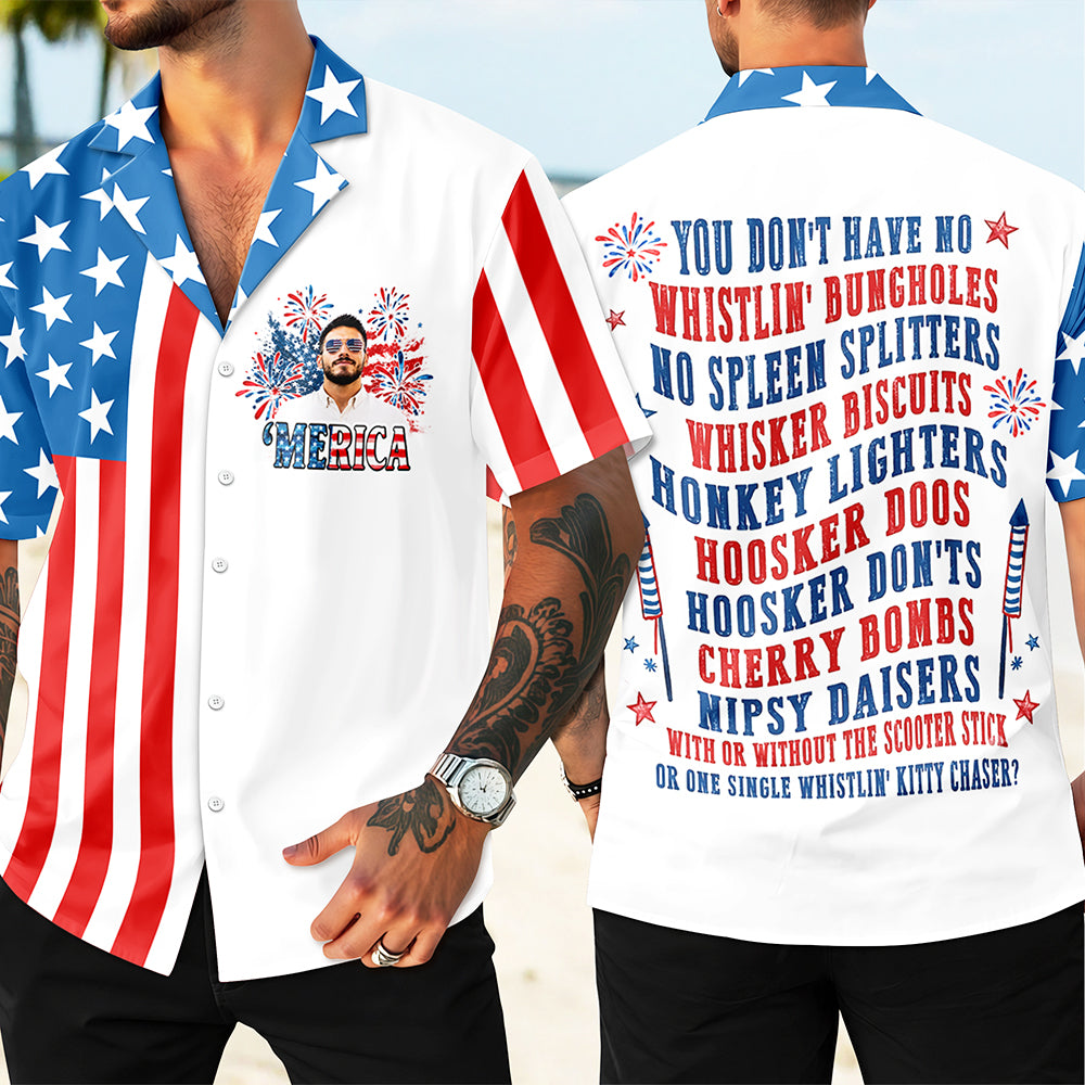 Custom Photo Merica July 4th 250th Anniversary Hawaii Shirt TH10 170235