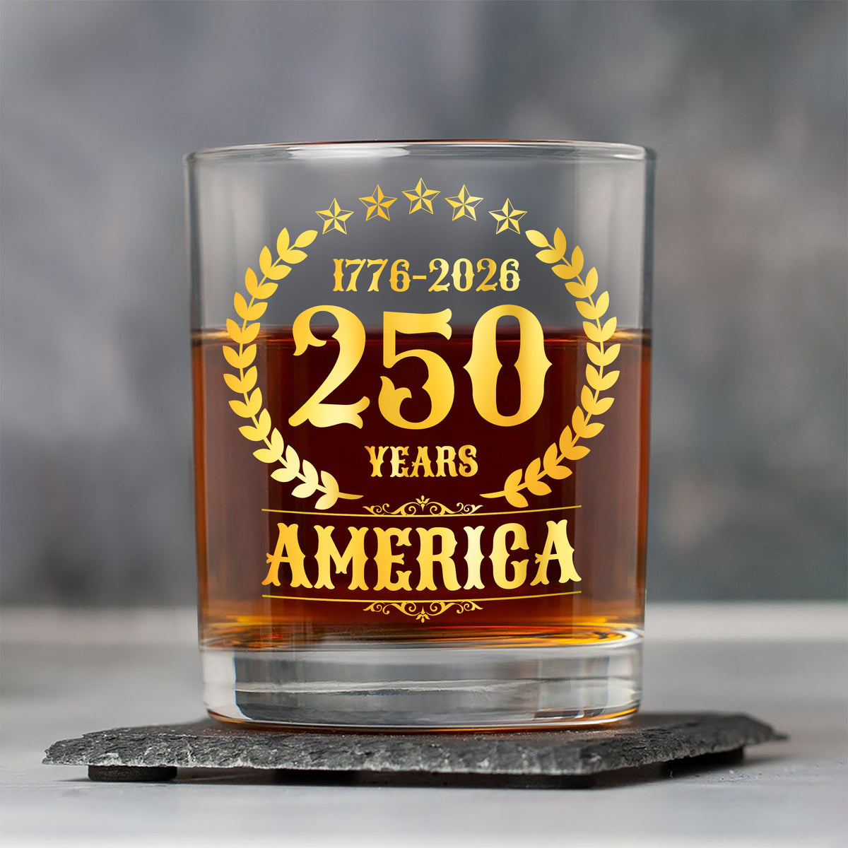 America 250 Years America 250th Anniversary Whiskey Glass HA75 897424