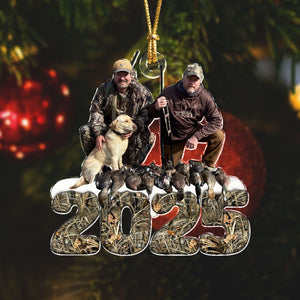 Custom Photo Acrylic Ornament Christmas Gifts For Duck Hunting Lovers HA75 898090