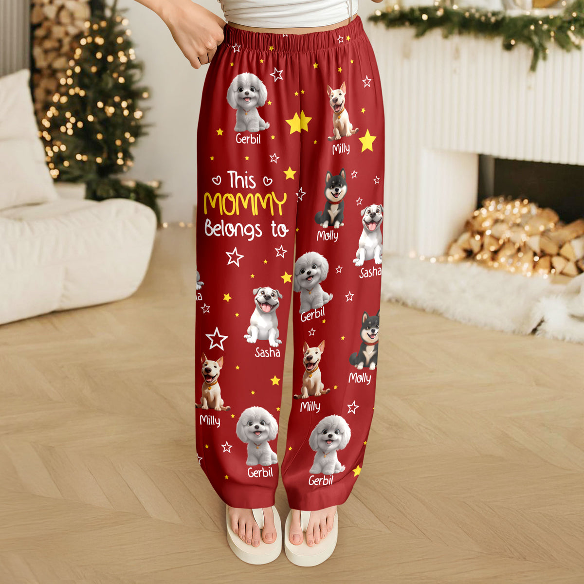This Daddy Belongs To Dogs - Personalized Pajamas TH10 896689