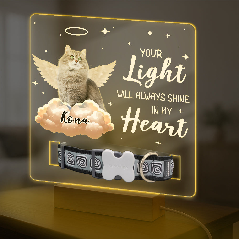 Your Wings Were Ready But My Heart Was Not Custom Pet Photo Acrylic Collar Frame Memorial Gift CH07 896080