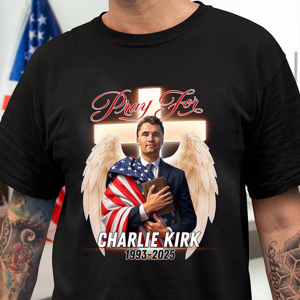 Pray For Charlie Kirk A True Hero Dark Shirt HO82 65774