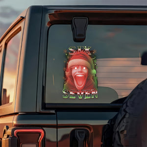 67 Six Seven Christmas Meme The Mason 67 Kid Gen Alpha Slang Decal Sticker HO82 900504