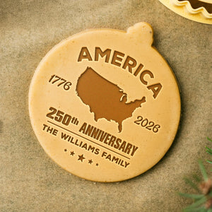 Personalized America 250th Birthday 1776-2026 Cookie Stamp HA75 898448