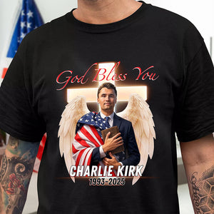 God Bless Charlie Kirk - A True Patriot Dark Shirt HO82 65778
