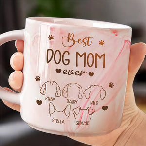 Best Dog Mom Ever Dog Marble Mug TH10 892487