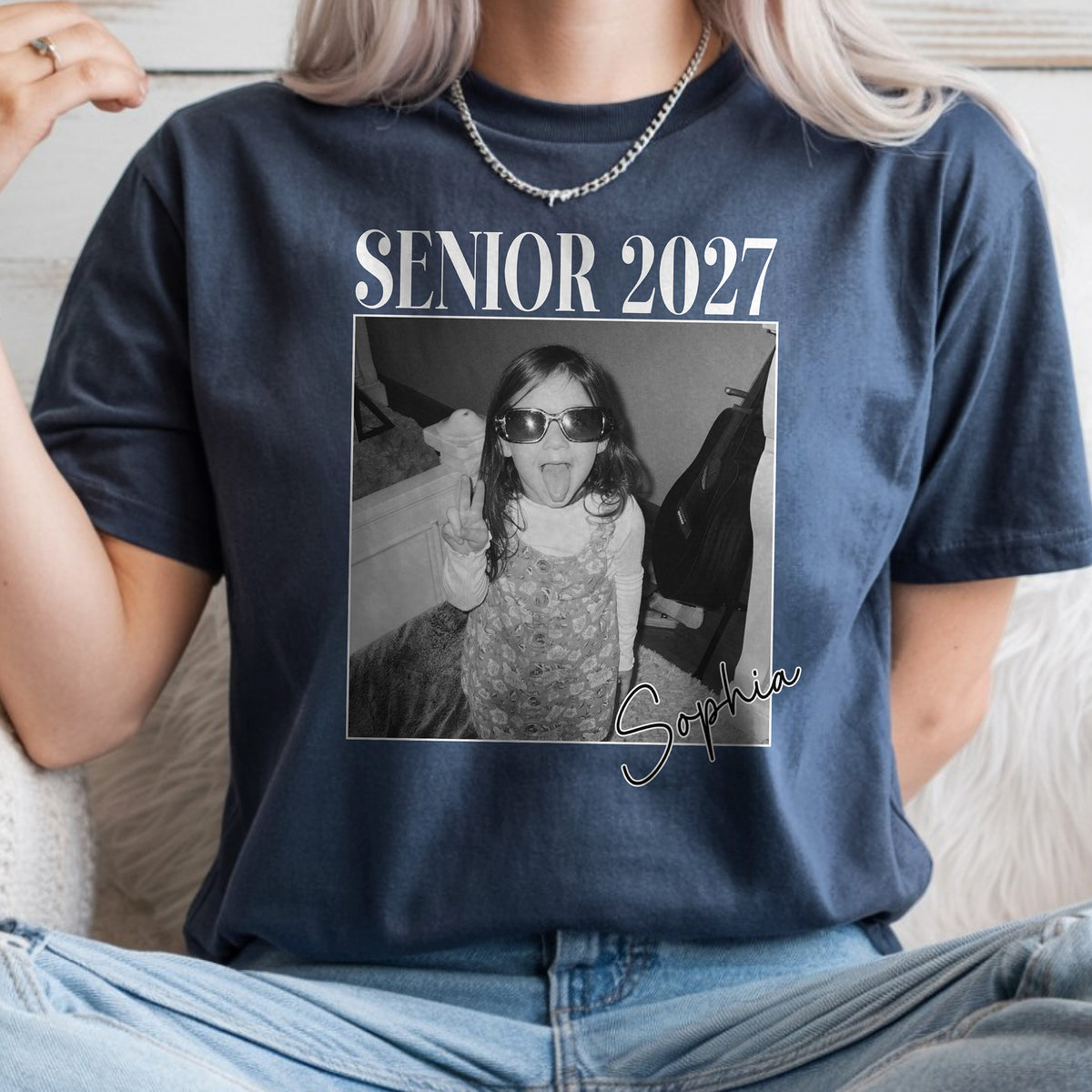 Personalized Senior 2027 Photo Comfort Shirt Graduation Gift TH10 170627