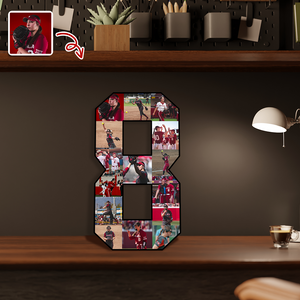 The Photo Collage And Wood Frame For Seniors And Birthdays For Softball Lover TH10 896515