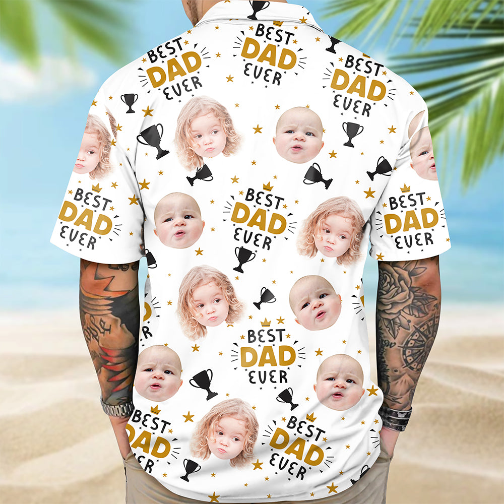 Custom Photo Best Dad Ever Hawaii Shirt TH10 892759